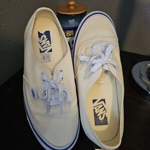 Vans Off-White Canvas Sneakers